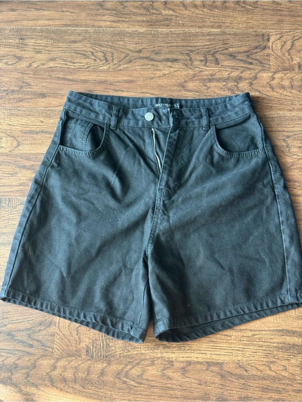 Nasty Gal Black High-Rise Casual Shorts
